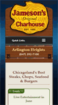 Mobile Screenshot of jamesonscharhousearlingtonheights.com